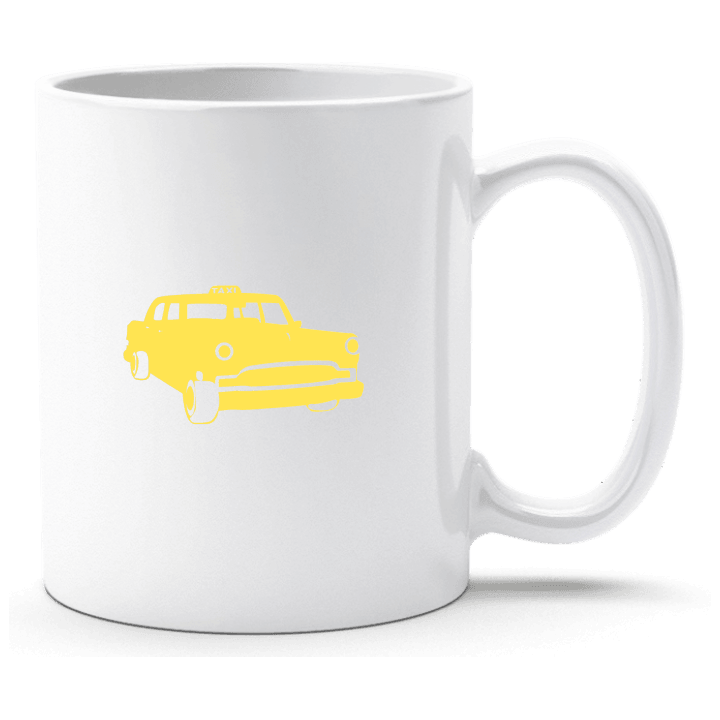 Taxi Cab Illustration Cup contain pic