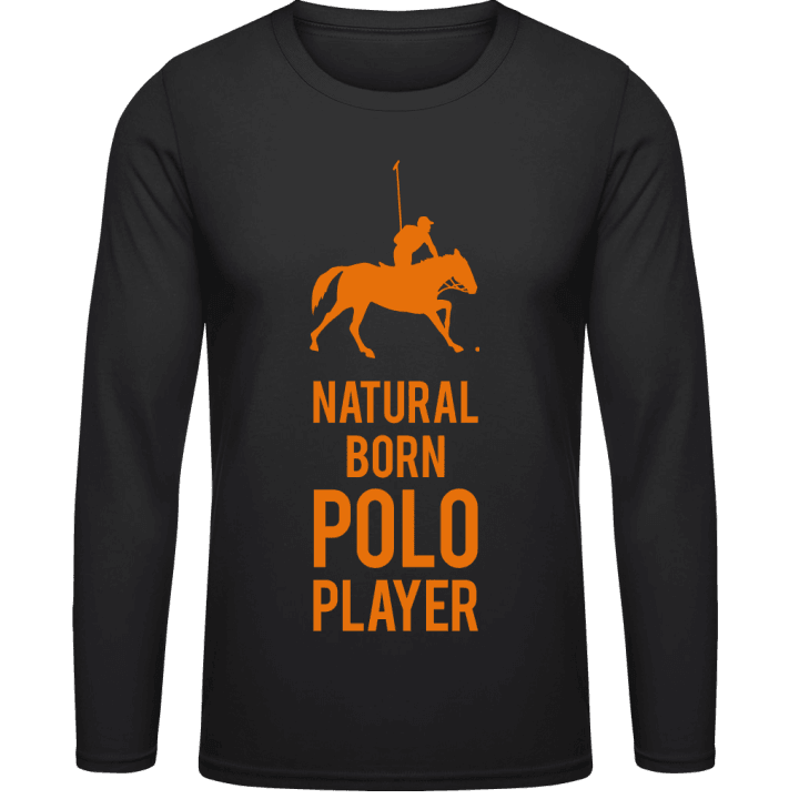 Natural Born Polo Player Langarmshirt contain pic