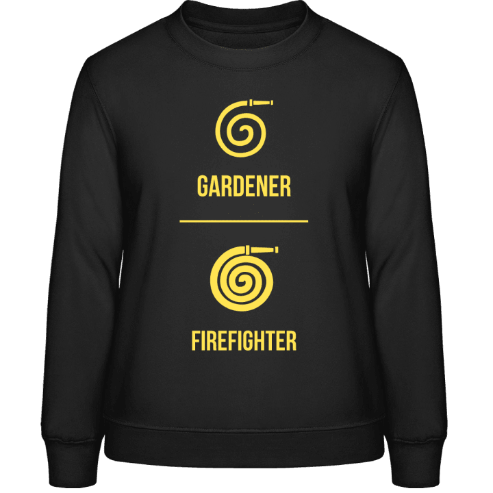 Gardener vs Firefighter Sweat-shirt pour femme contain pic