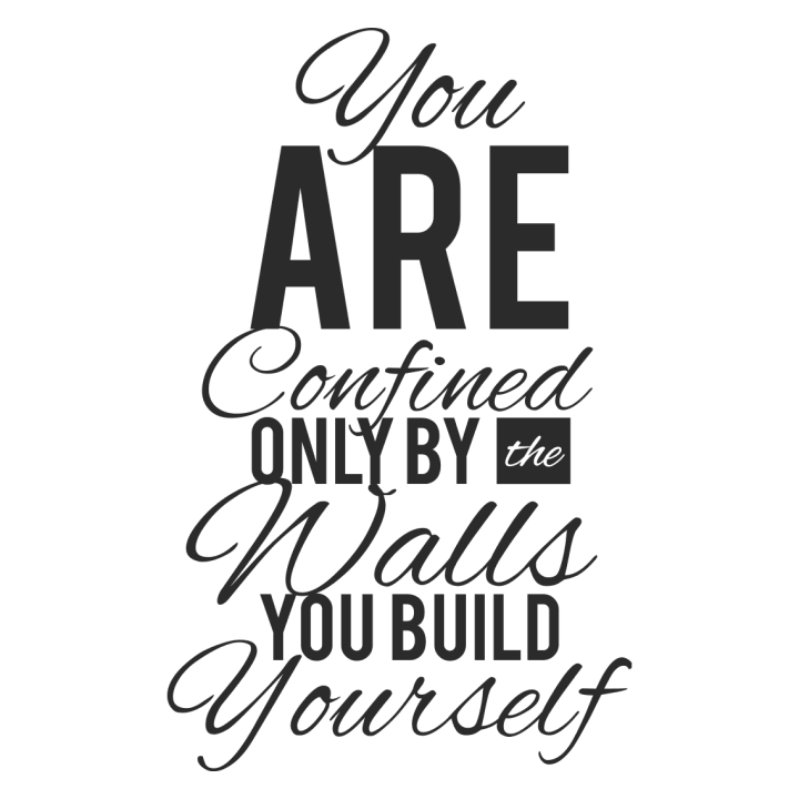 You Are Confined By Walls You Build Bolsa de tela 0 image