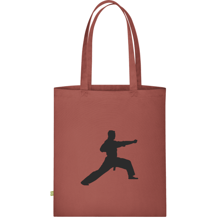 Kung Fu Fighter Silhouette Väska av tyg contain pic