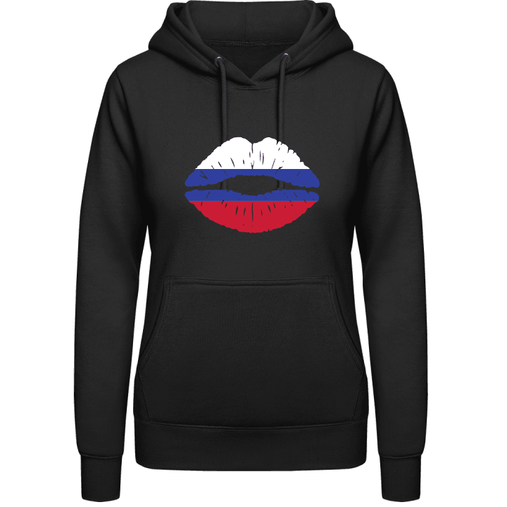Russian Kiss Flag Women Hoodie contain pic
