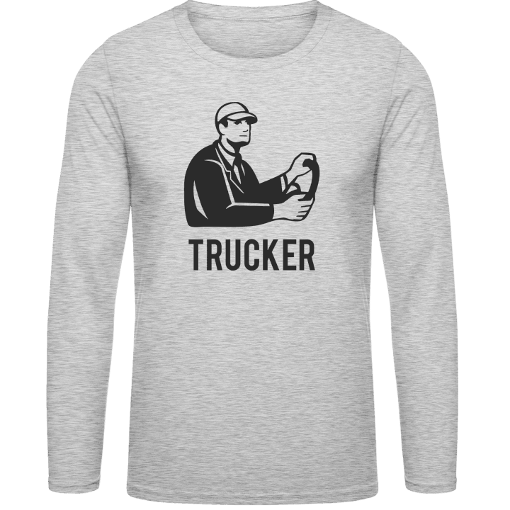 Trucker Driving Langermet skjorte contain pic
