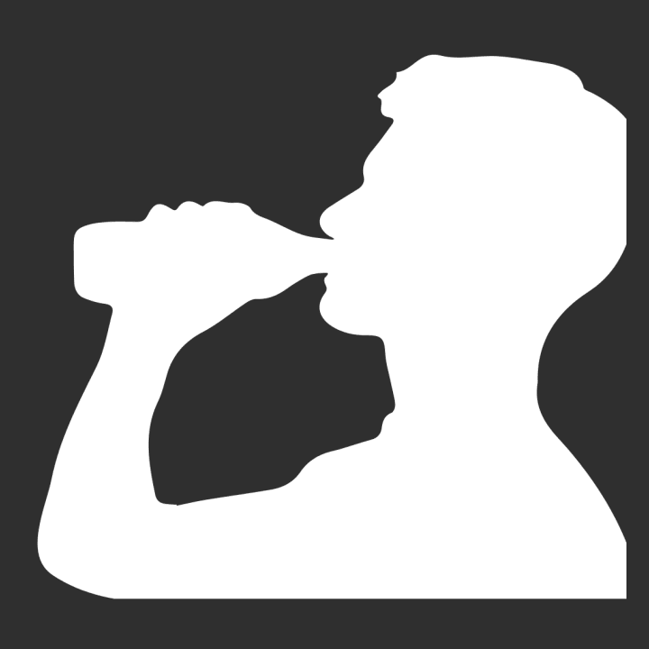Beer Drinking Silhouette Langærmet skjorte til kvinder 0 image