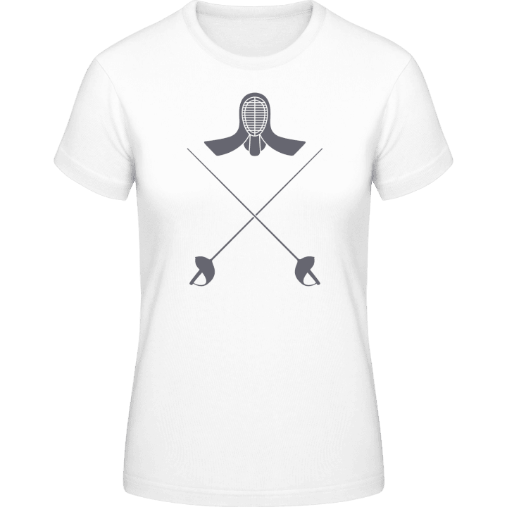 Fencing Swords and Helmet Camiseta de mujer contain pic