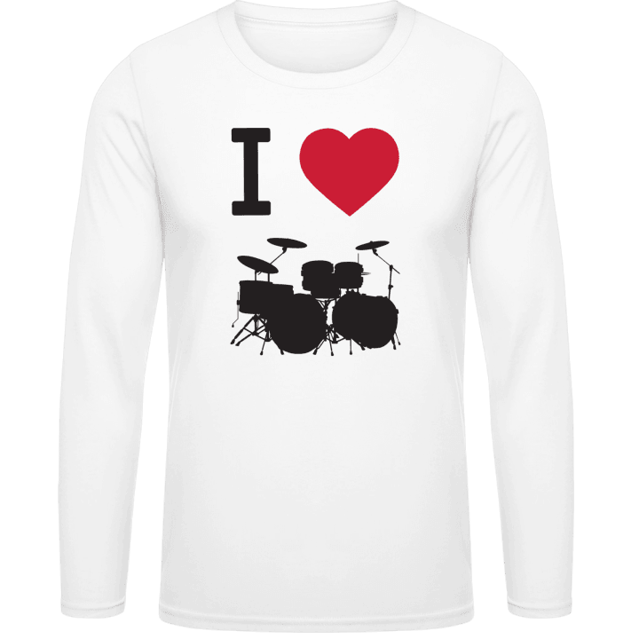 I Love Drums Langermet skjorte contain pic