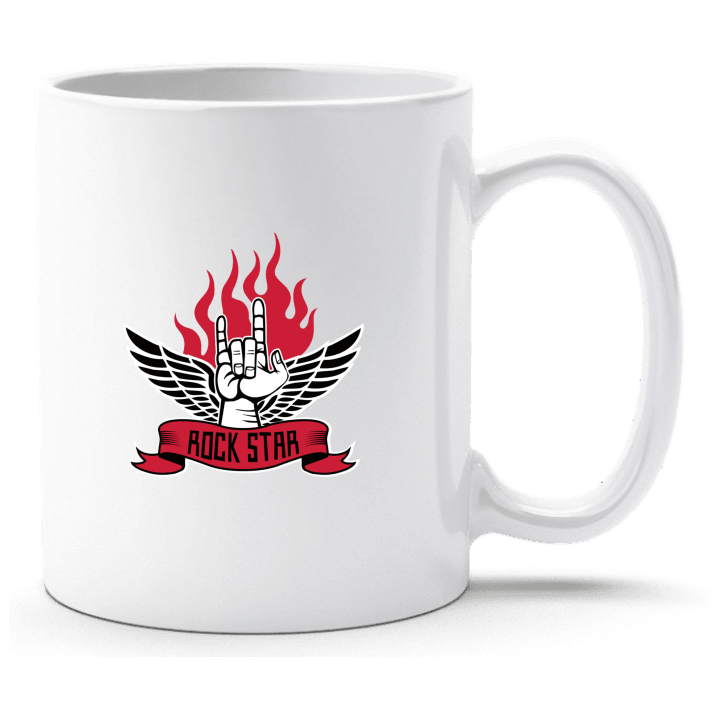 Rock Star Hand Flamme Tasse contain pic