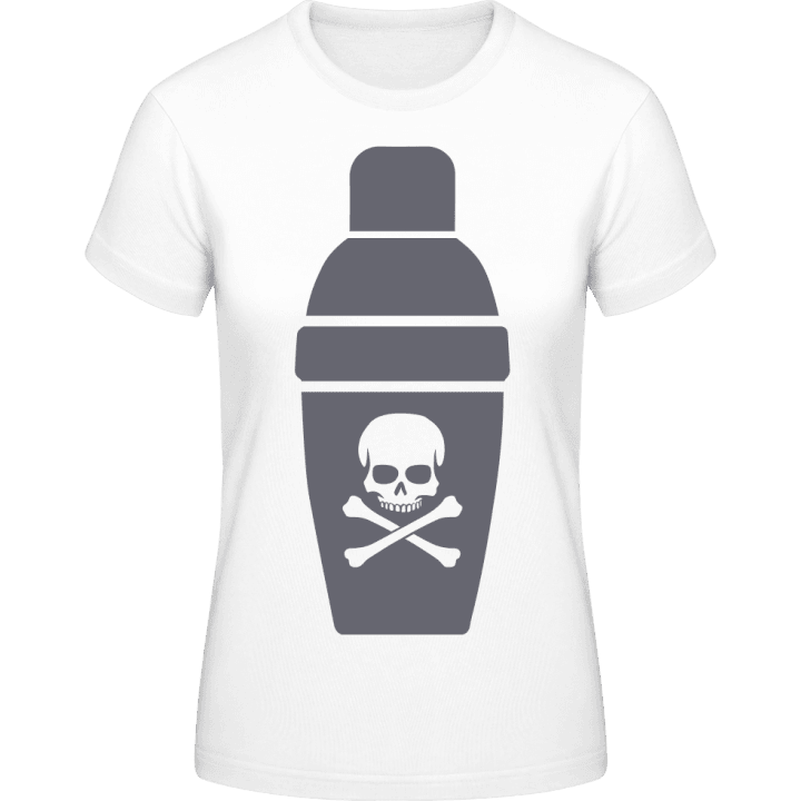 Cocktail Mixer With Skull Vrouwen T-shirt contain pic