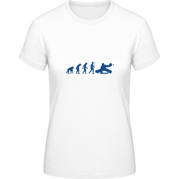Ice Hockey Keeper Evolution T-skjorte for kvinner contain pic