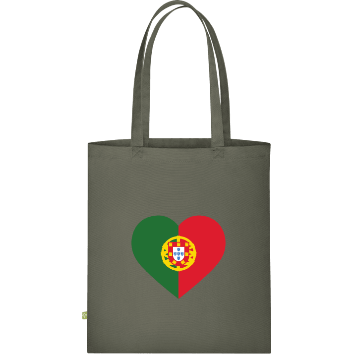 Portugal Heart Flag Crest Väska av tyg contain pic