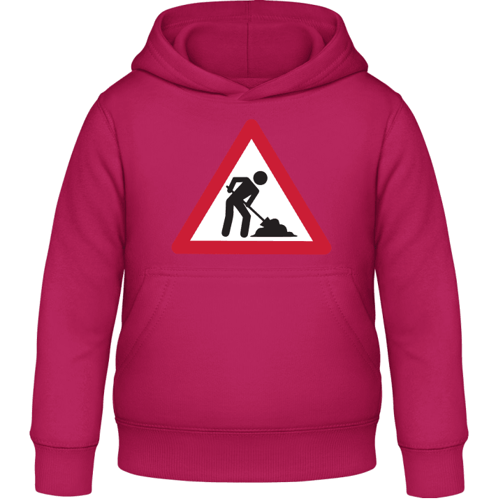 Construction Site Warning Kids Hoodie contain pic