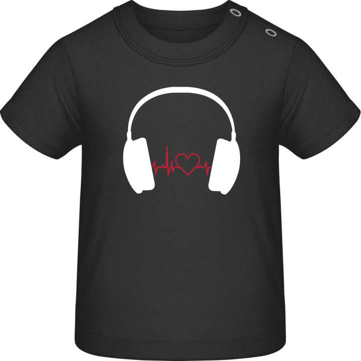 Heartbeat Music Headphones T-shirt bébé contain pic