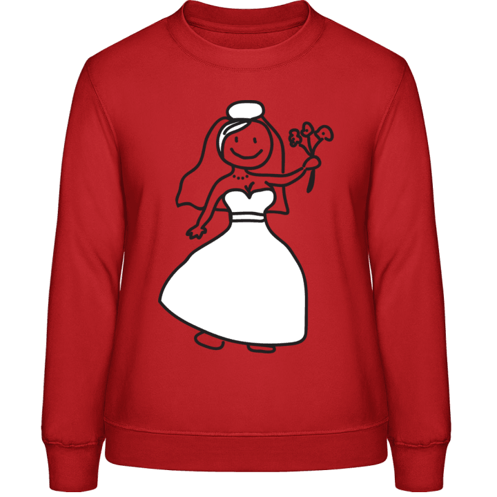 Cute Bride Comic Sweatshirt för kvinnor contain pic