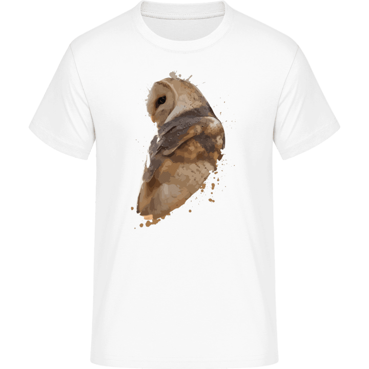 Barn Owl Watercolor Painting T-Shirt contain pic