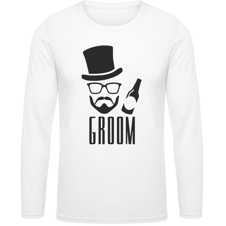 Groom Hipster Shirt met lange mouwen contain pic
