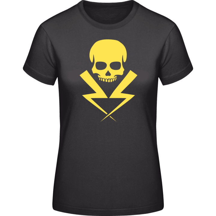 Electricity Skull Women T-Shirt contain pic