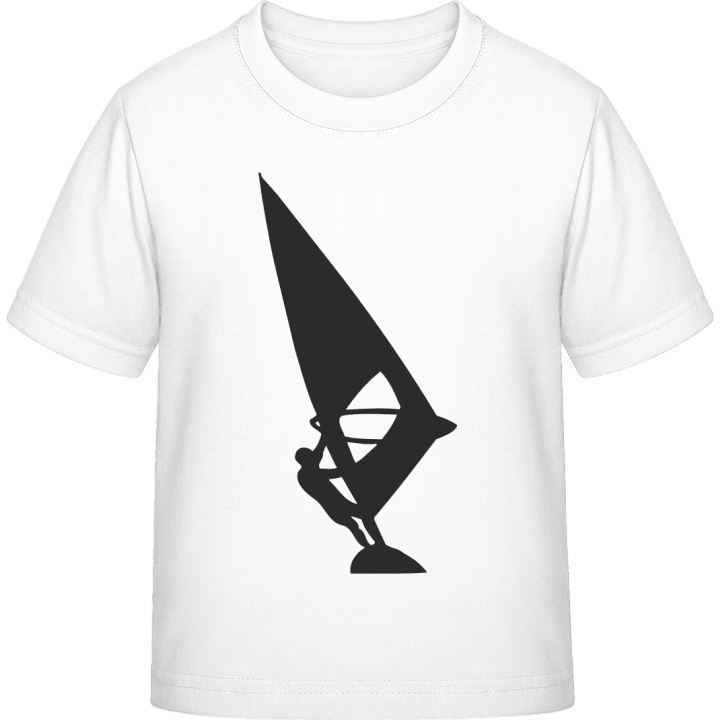 Windsurfer Silhouette T-skjorte for barn contain pic
