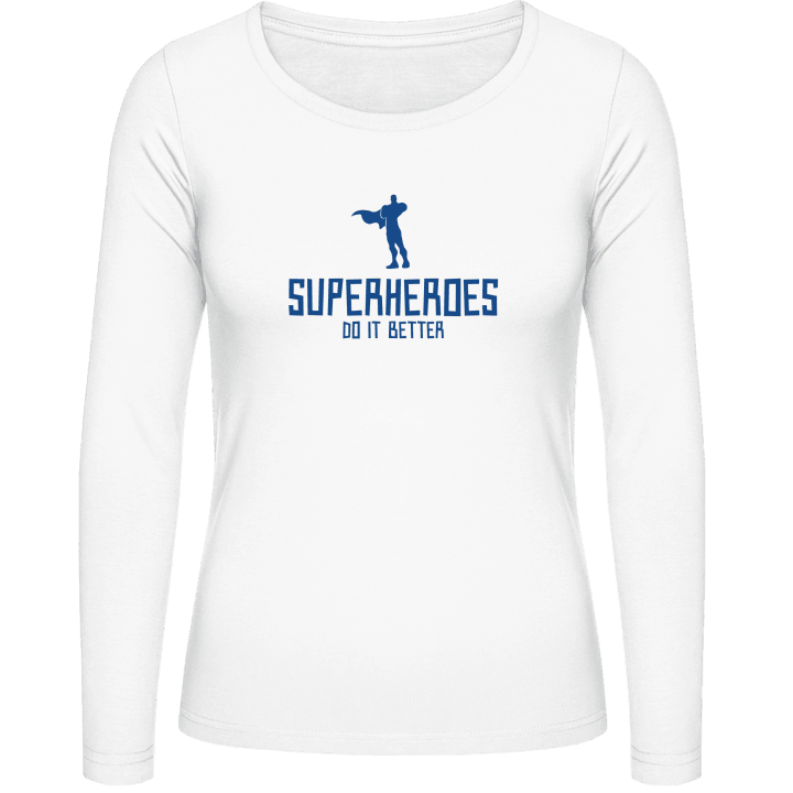 Superheroes Do It Better T-shirt à manches longues pour femmes 0 image