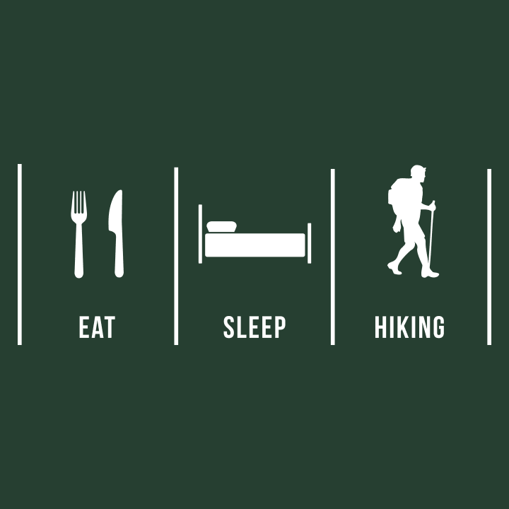 Eat Sleep Hiking Langermet skjorte for kvinner 0 image