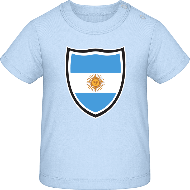 Argentina Flag Shield T-shirt för bebisar contain pic