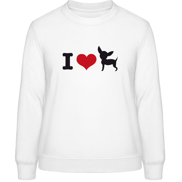 I Love Chihuahua Sweatshirt för kvinnor 0 image