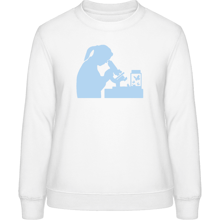 Biologist Silhouette Female Vrouwen Sweatshirt contain pic