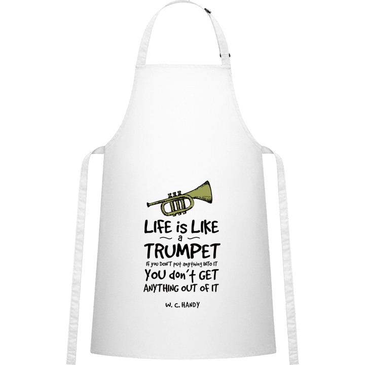 Life is Like a Trumpet Kitchen Apron contain pic