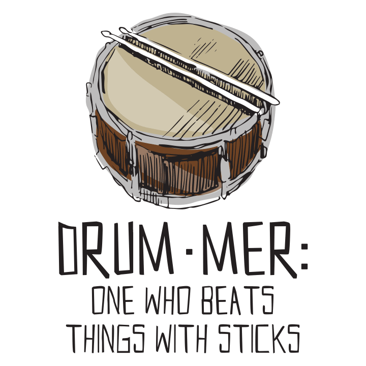 Drummer Beats Things With Sticks Genser for kvinner 0 image