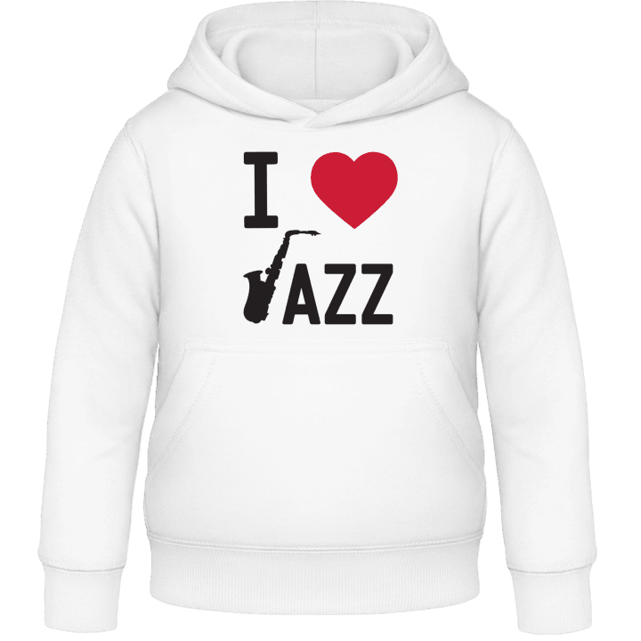 I Love Jazz Felpa con cappuccio per bambini contain pic