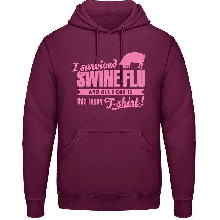 I Survived Swine Flu Felpa con cappuccio contain pic
