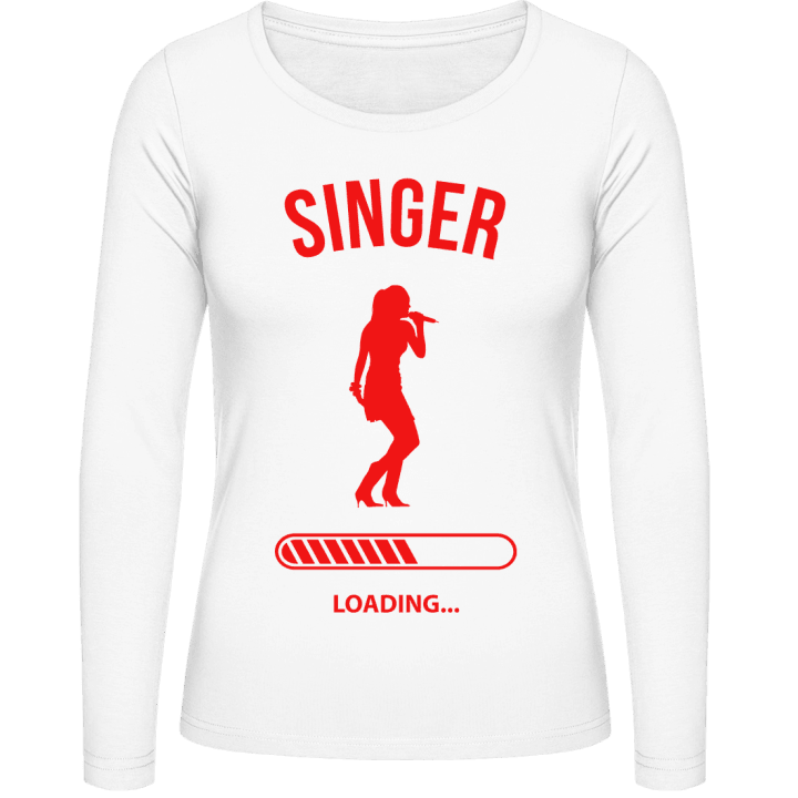 Female Solo Singer Loading Langermet skjorte for kvinner contain pic