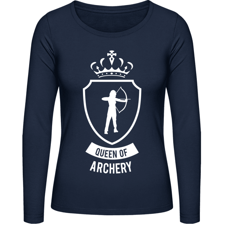 Queen of Archery Langermet skjorte for kvinner contain pic