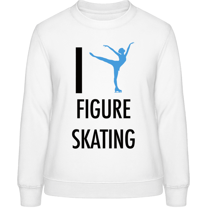 I Love Figure Skating Sweatshirt för kvinnor contain pic