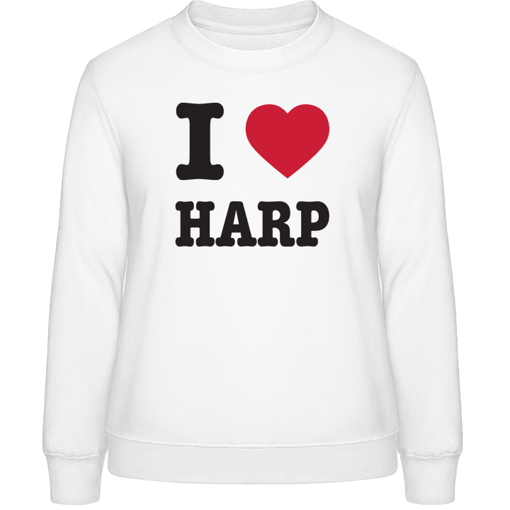 I Heart Harp Sweatshirt för kvinnor contain pic