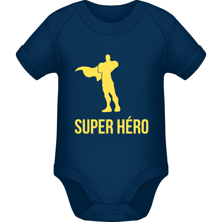 Super Héro Silhouette Baby Romper contain pic
