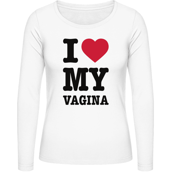 I Love My Vagina Langermet skjorte for kvinner contain pic