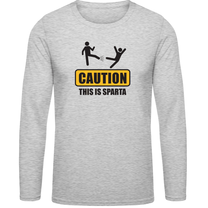 Caution This Is Sparta T-shirt à manches longues 0 image
