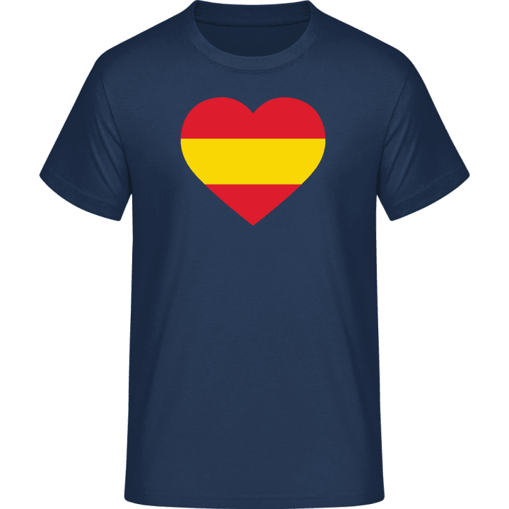 Spain Heart Flag Maglietta contain pic