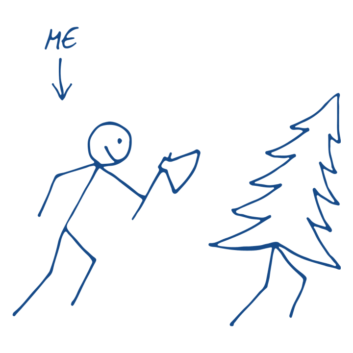 Me Hunting Christmas Tree T-shirt à manches longues 0 image