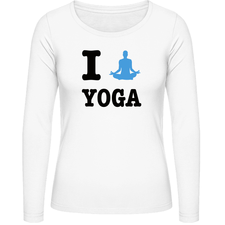 I Love Yoga Vrouwen Lange Mouw Shirt contain pic