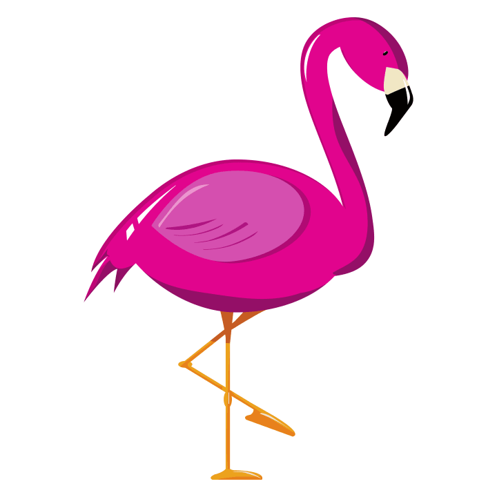 Flamingo Illustration Standing Langermet skjorte 0 image