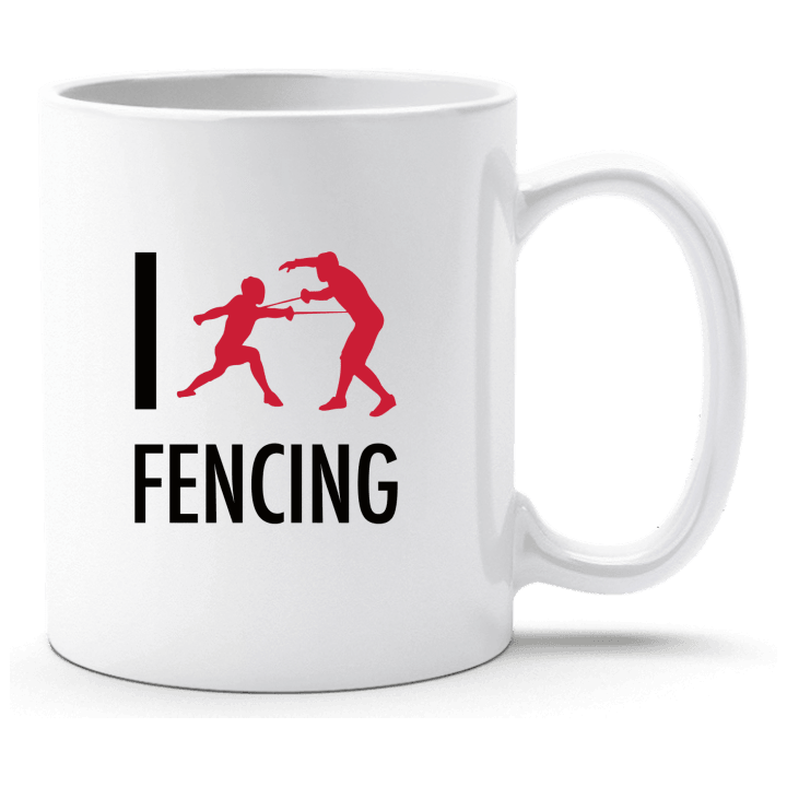I Love Fencing Tasse contain pic