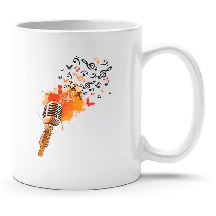 Microphone Stylish With Music Notes Cup 0 image
