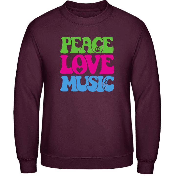 Peace Love Music Sweatshirt contain pic