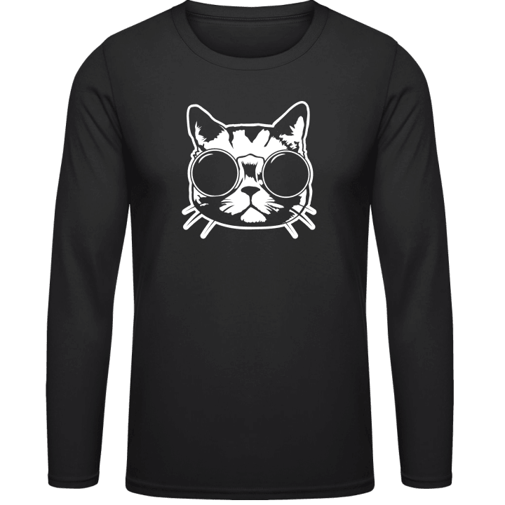Cat With Glasses Long Sleeve Shirt 0 image
