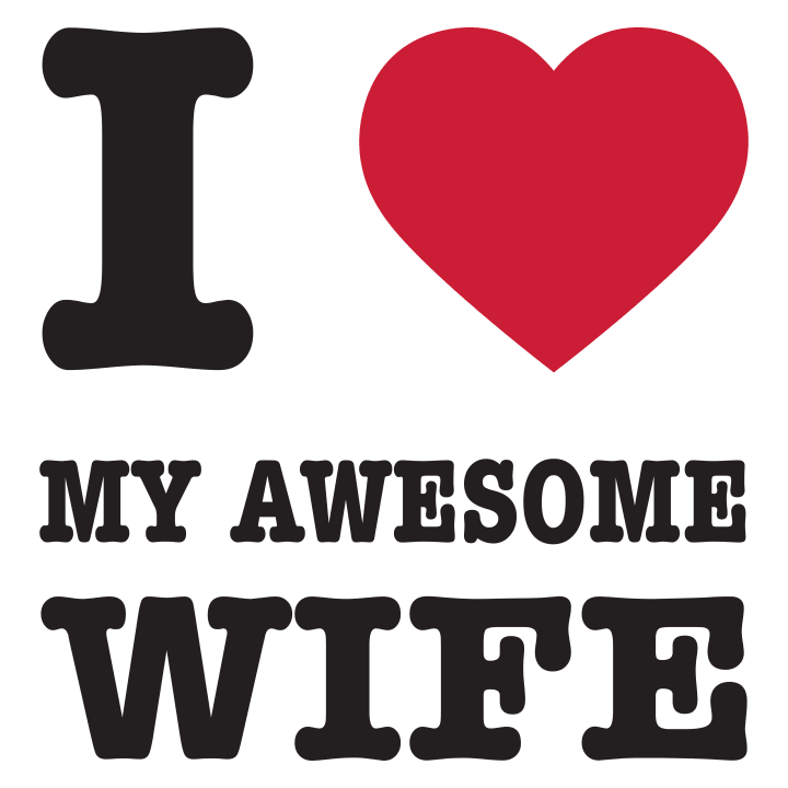 I Love My Awesome Wife Langarmshirt 0 image