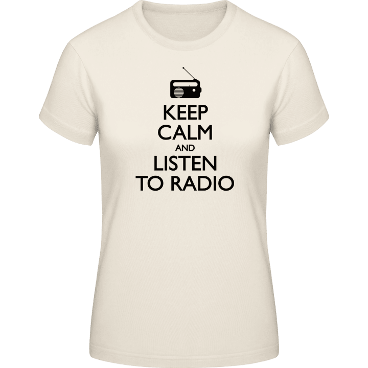Keep Calm and Listen to Radio T-skjorte for kvinner contain pic