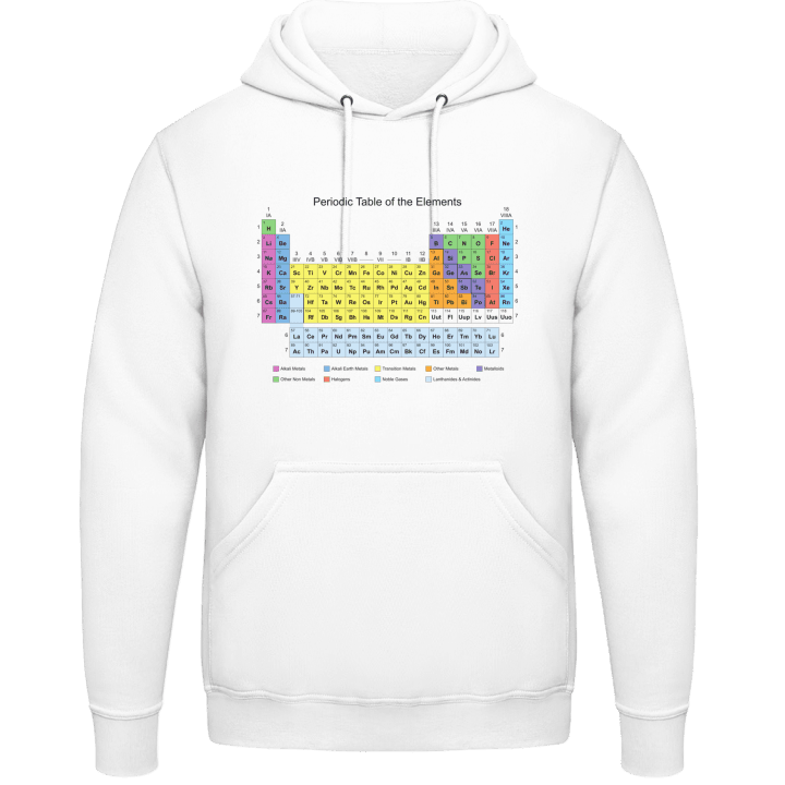 Periodic Table of the Elements Felpa con cappuccio contain pic