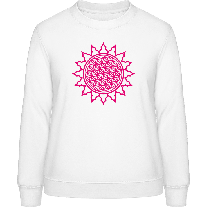 Flower of Life Shining Frauen Sweatshirt contain pic