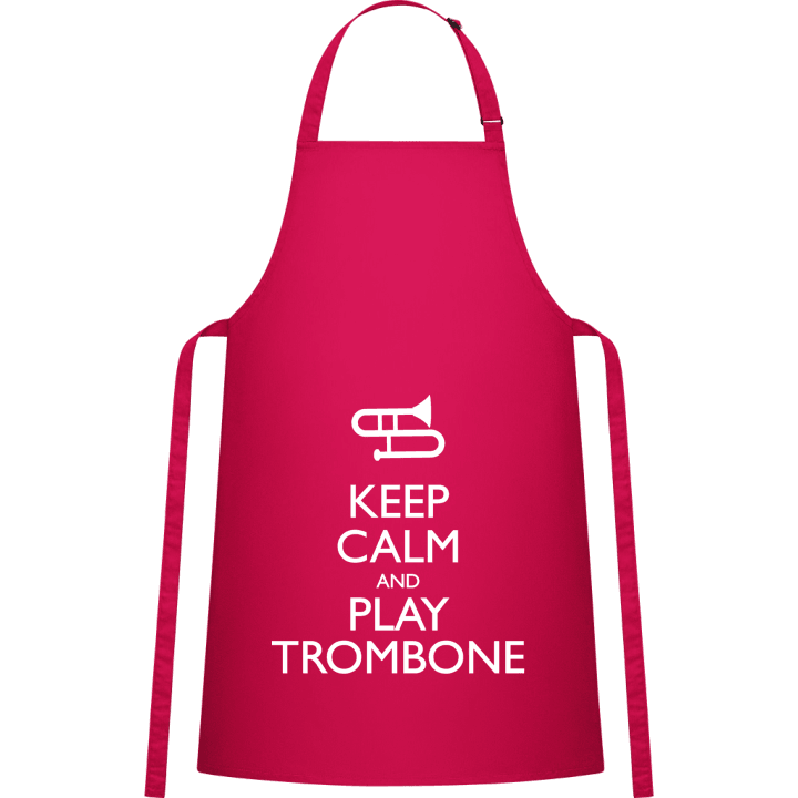 Keep Calm And Play Trombone Delantal de cocina contain pic